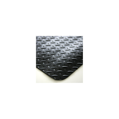 DECKPLATE anti-fatigue matting, fixed dimensions, black, 900 x 600 mm.