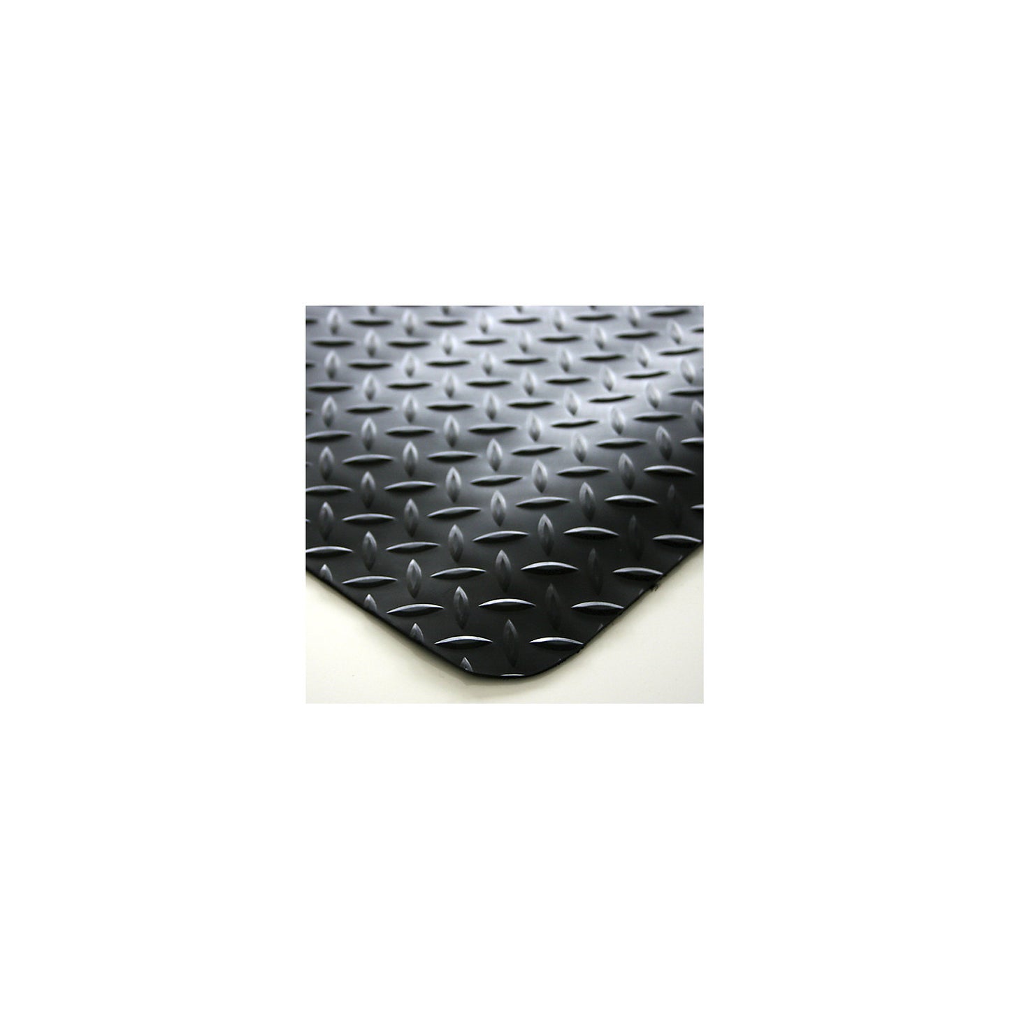 DECKPLATE anti-fatigue matting, fixed dimensions, black, 1500 x 900 mm.