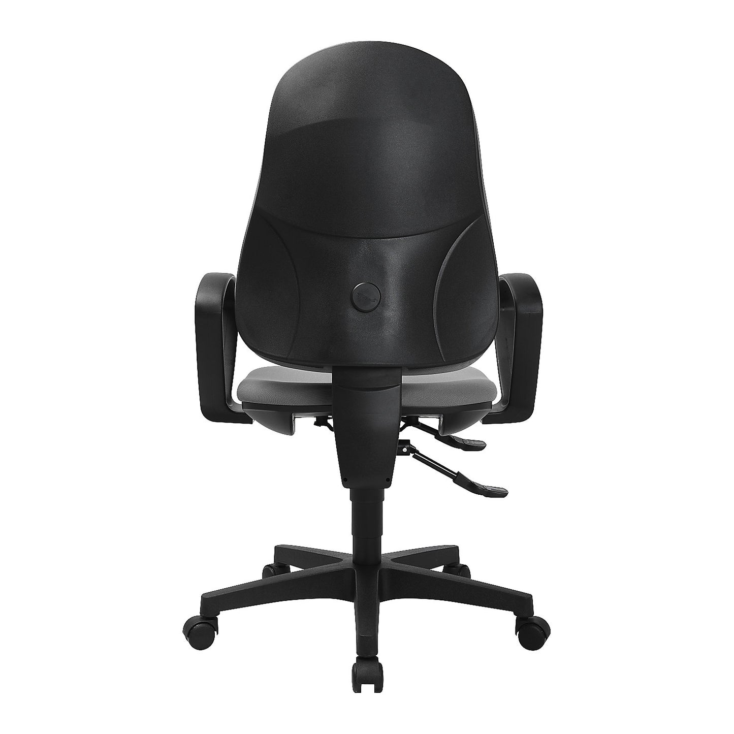 SUPPORT SY ergonomic swivel chair, with arm rests, synchronous mechanism, light grey.