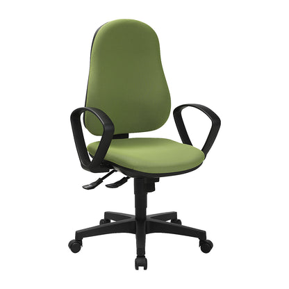 SUPPORT SY ergonomic swivel chair, with arm rests, synchronous mechanism, sage.