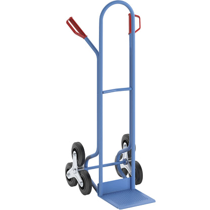 Steel stair climbing truck, footplate WxD 280 x 250 mm, with handles.