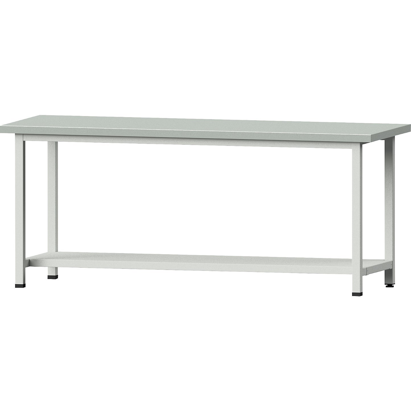 Workbench, Series V frame construction, standard model, W x D 2000 x 700 mm, sheet steel covered worktop.