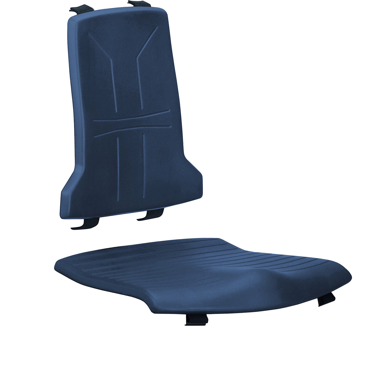 Upholstery, standard version, with 1 cushion for both seat and back rest, PU foam upholstery, blue.
