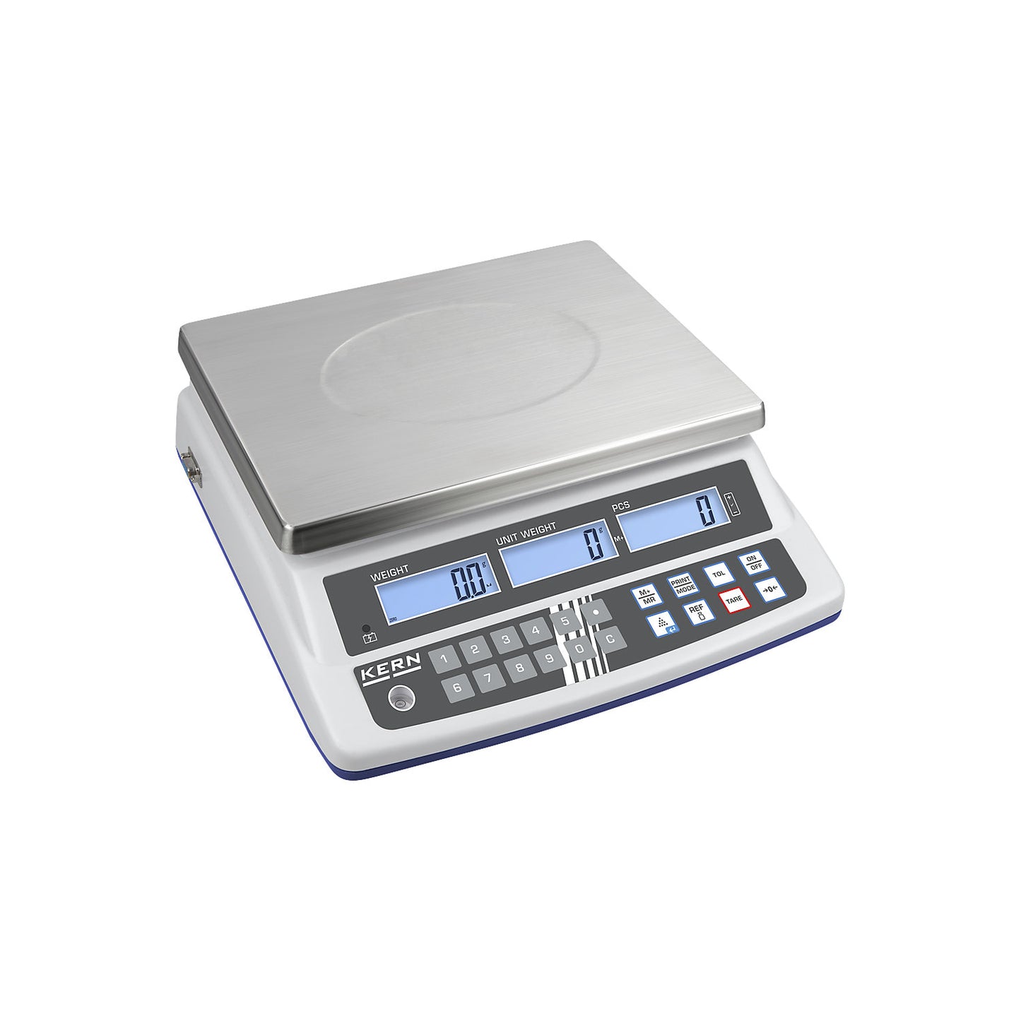 Counting scales, weighing platform WxD 340 x 320 mm, max. weighing range 30 kg.