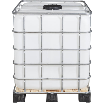 RECOBULK IBC container, capacity 1000 l, on wooden pallet, NW opening 225 mm / NW outlet 50 mm.
