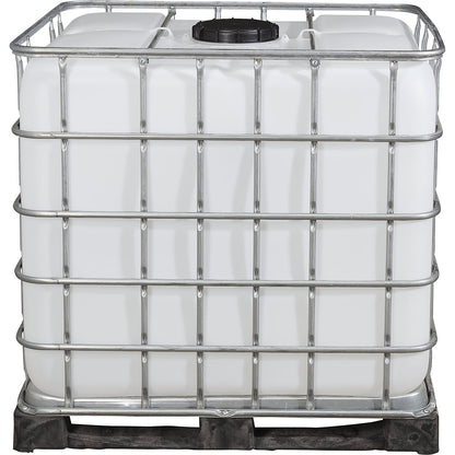 RECOBULK IBC container, capacity 1000 l, on PE pallet, NW opening 225 mm / NW outlet 80 mm.