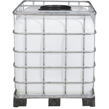 RECOBULK IBC container, capacity 1000 l, on PE pallet, NW opening 400 mm / NW outlet 80 mm.