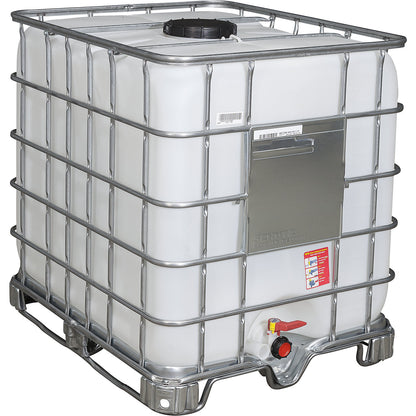 RECOBULK IBC container, capacity 1000 l, on steel skid pallet, NW opening 225 mm / NW outlet 50 mm.