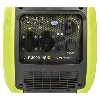 Inverter power generator, P 3000i, petrol, 230 V, max. output 2500 W, 2.3 kW.