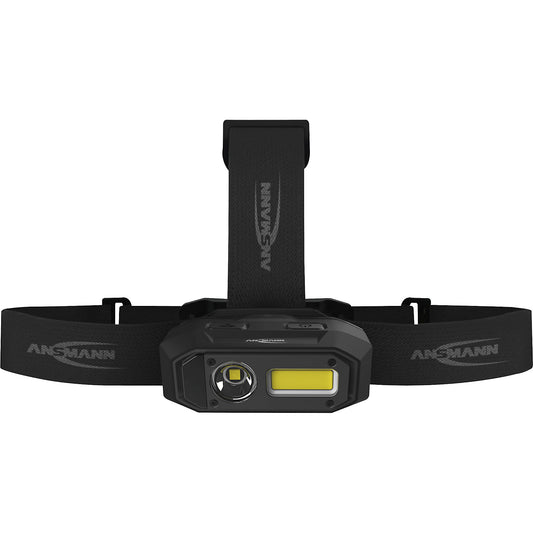 HD800RS LED headlight, rotates 45°, battery, sensor, 800 lm, black.