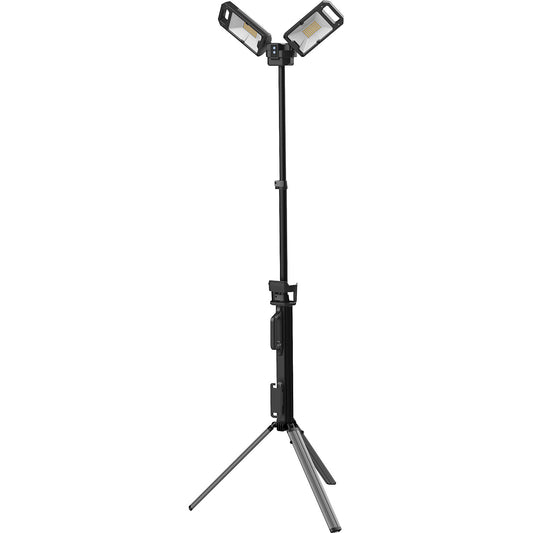 WL5000R tripod for battery powered work spotlights, 2 LED modules, 5000 lm, neutral white.