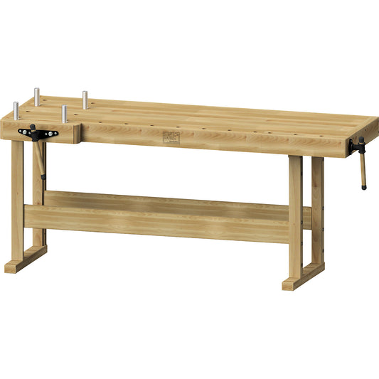 Professional planing bench, medium-duty model, HxWxD 890 x 2080 x 850 mm.