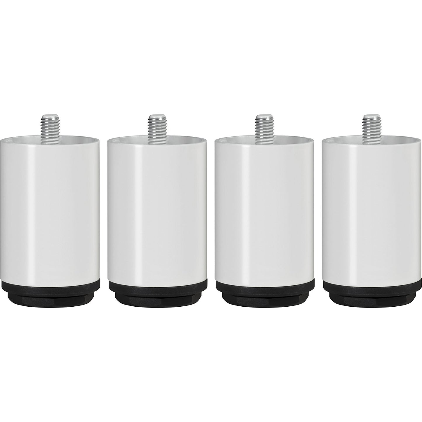 Set of uprights, with adjustable glides, height 75 mm.