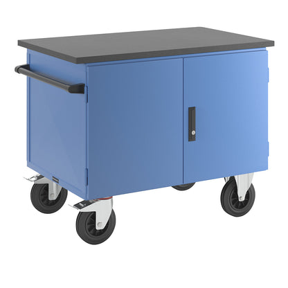 Assembly trolley, 2-door cupboard, max. load 500 kg.