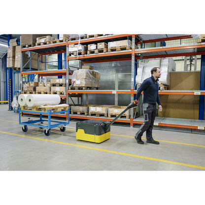 Steel dolly, for Euro pallets, max. load 1000 kg, loading height 280 mm, blue.