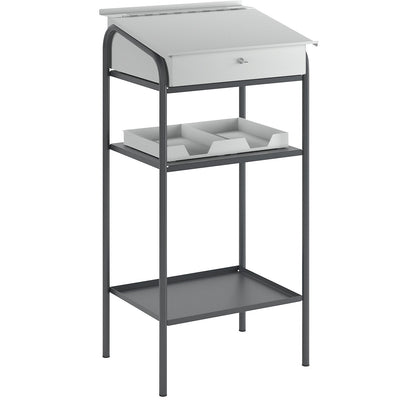 Workshop desk, with 2 shelves, HxWxD 1220 x 590 x 520 mm.