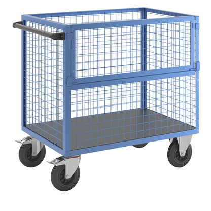 Container truck, walls made of steel mesh, without lid, LxW 1050 x 700 mm.