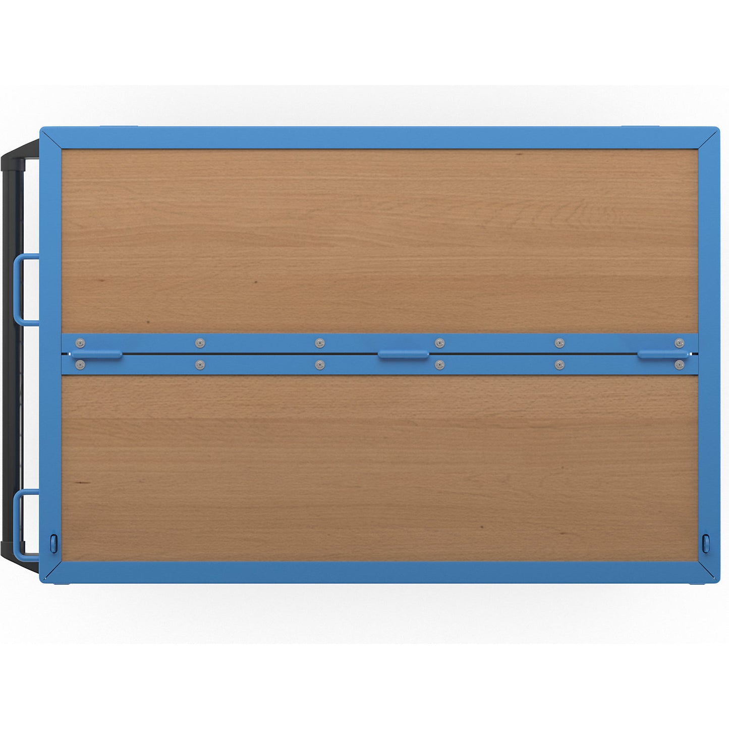 Container truck, walls made of steel mesh, with lid, LxW 1050 x 700 mm.