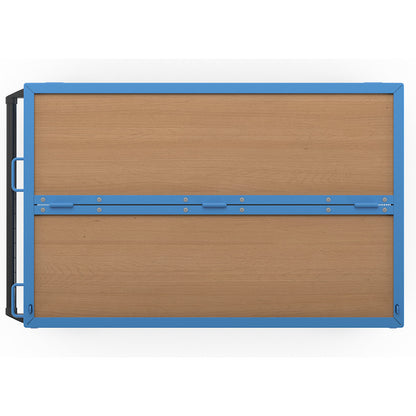 Container truck, walls made of steel mesh, with lid, LxW 1250 x 800 mm.
