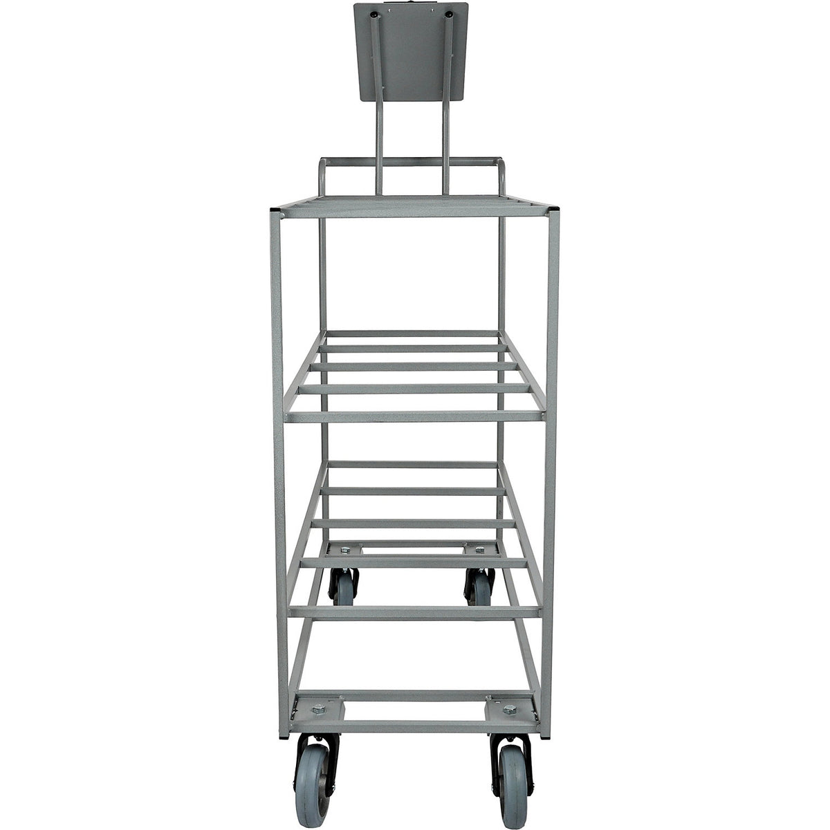 Order picking trolley, grey, for 12 x 14 litre containers.