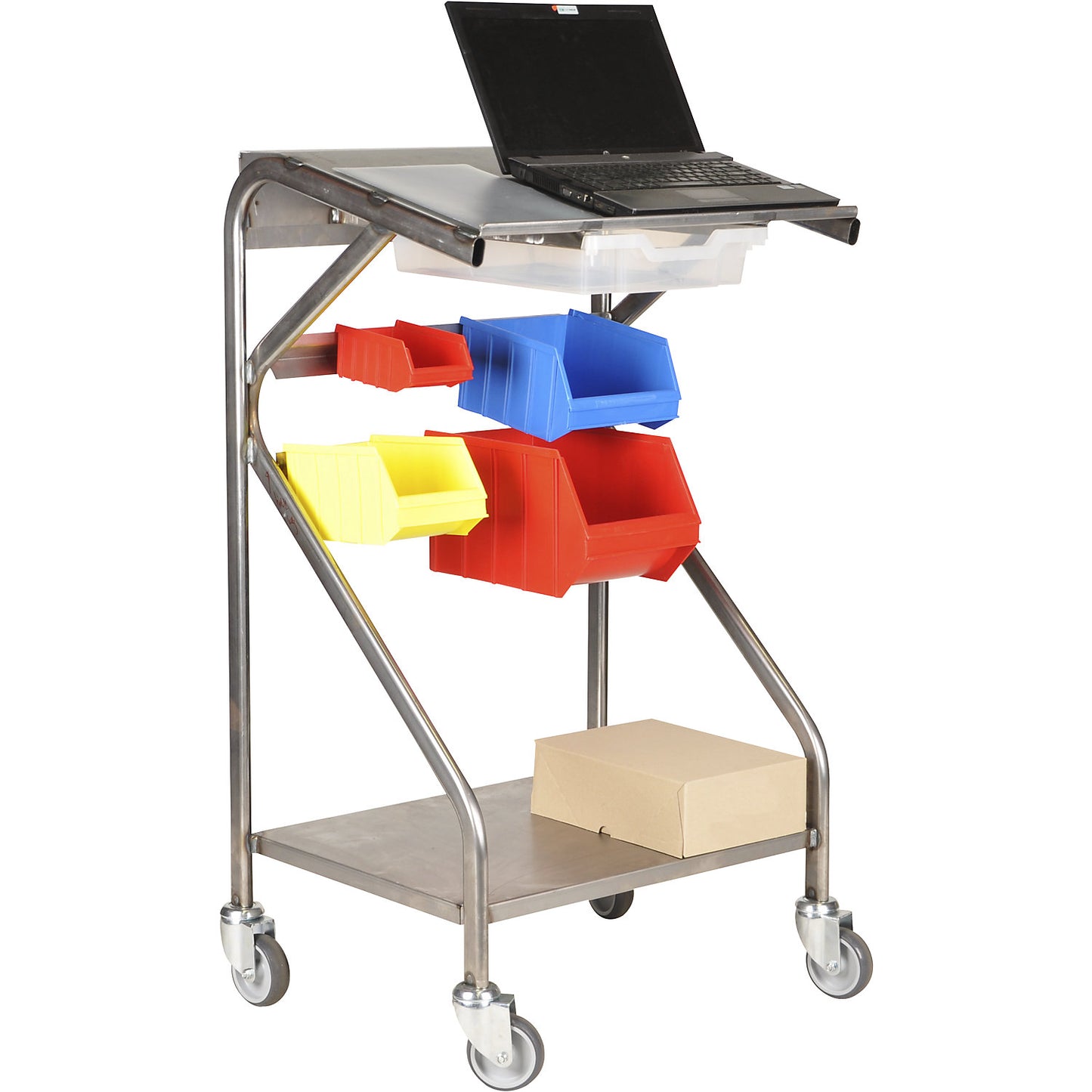 Mobile pedestal, 4 swivel castors, LxWxH 525 x 670 x 1185 mm.