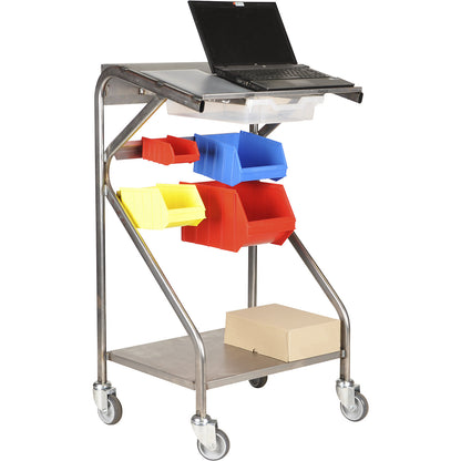 Mobile pedestal, 4 swivel castors, LxWxH 525 x 670 x 1185 mm.