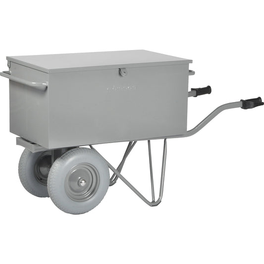 Tool truck, with 190 l container, puncture proof tyres.