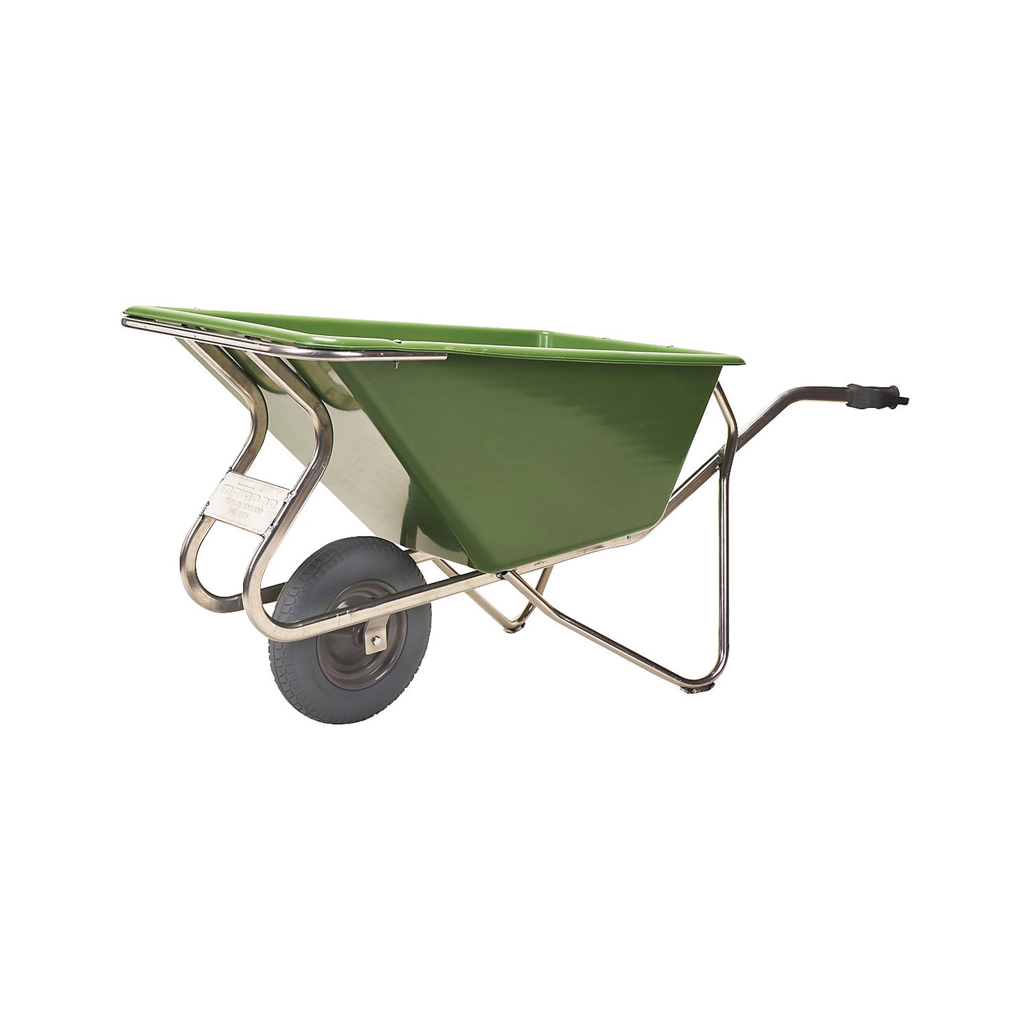 Agricultural wheelbarrow, capacity 160 l, 4-ply pneumatic tyres.