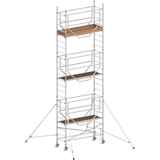 ADVANCED SAFE-T 7075 mobile access tower, welded, platform 2.08 x 0.61 m, max. working height 7.25 m.