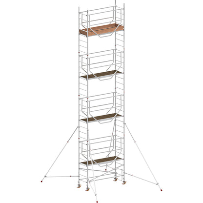 ADVANCED SAFE-T 7075 mobile access tower, welded, platform 2.08 x 0.61 m, max. working height 9.25 m.