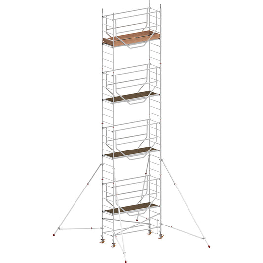 ADVANCED SAFE-T 7075 mobile access tower, welded, platform 2.08 x 0.61 m, max. working height 9.25 m.