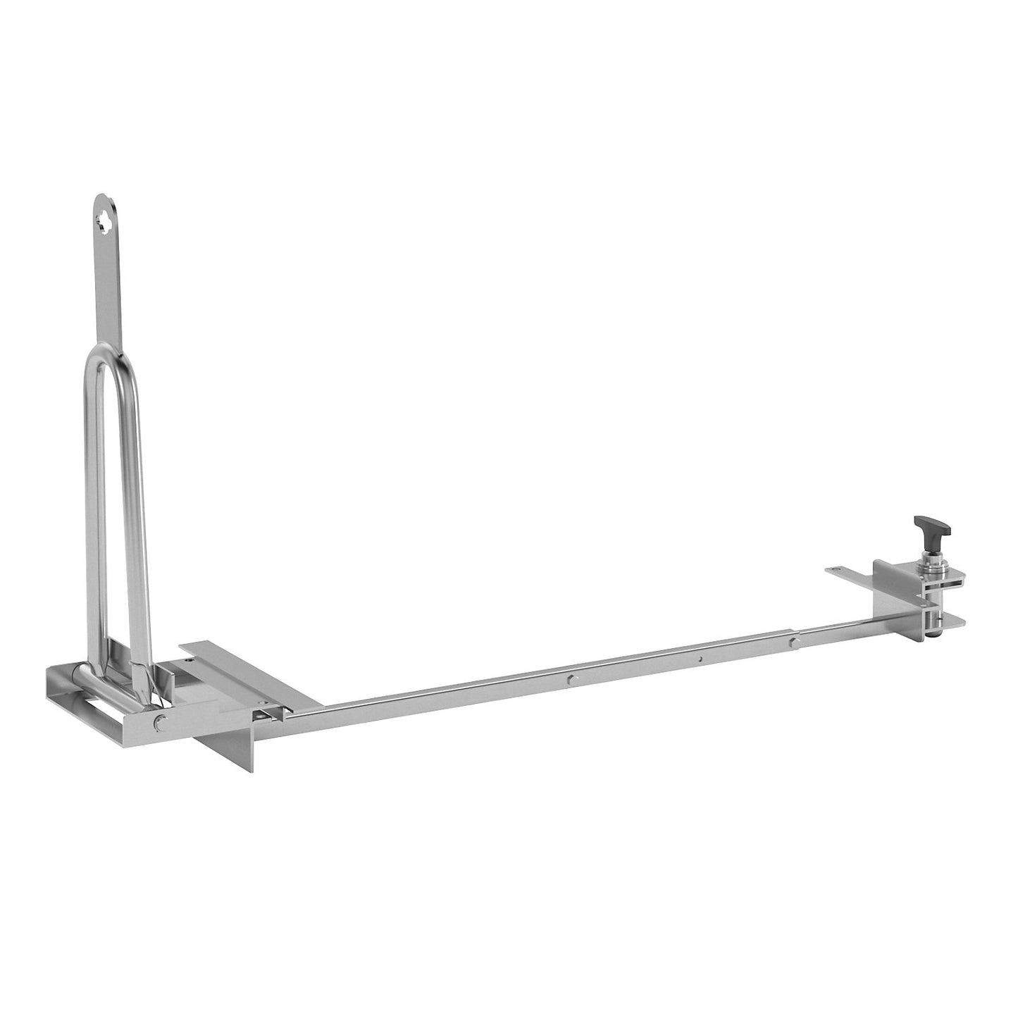 Tugger train for diverse dollies, adapter for gusset plates, for 3 frame sizes.
