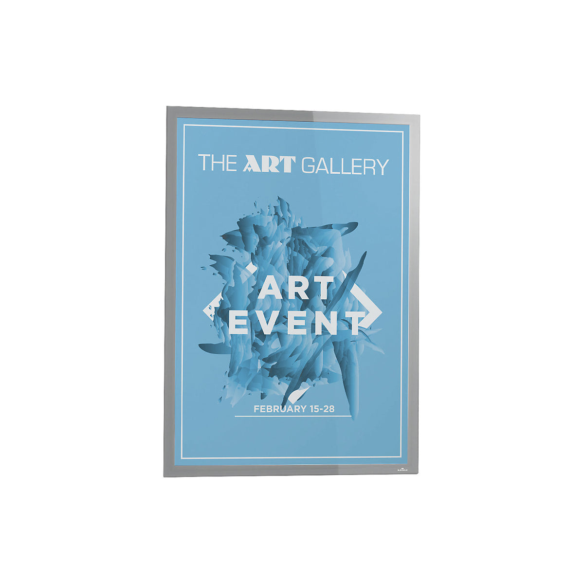 DURAFRAME® POSTER information frame, self-adhesive, for paper format 700 x 1000 mm, silver.