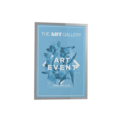 DURAFRAME® POSTER information frame, self-adhesive, for paper format 700 x 1000 mm, silver.