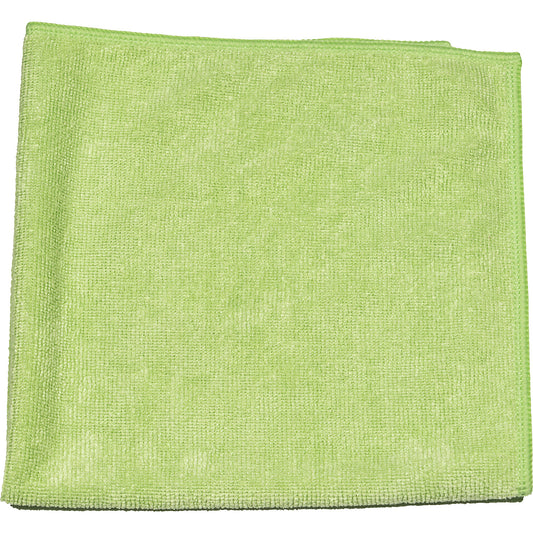 Rainbow Pro microfibre cloth, pack of 5, green.
