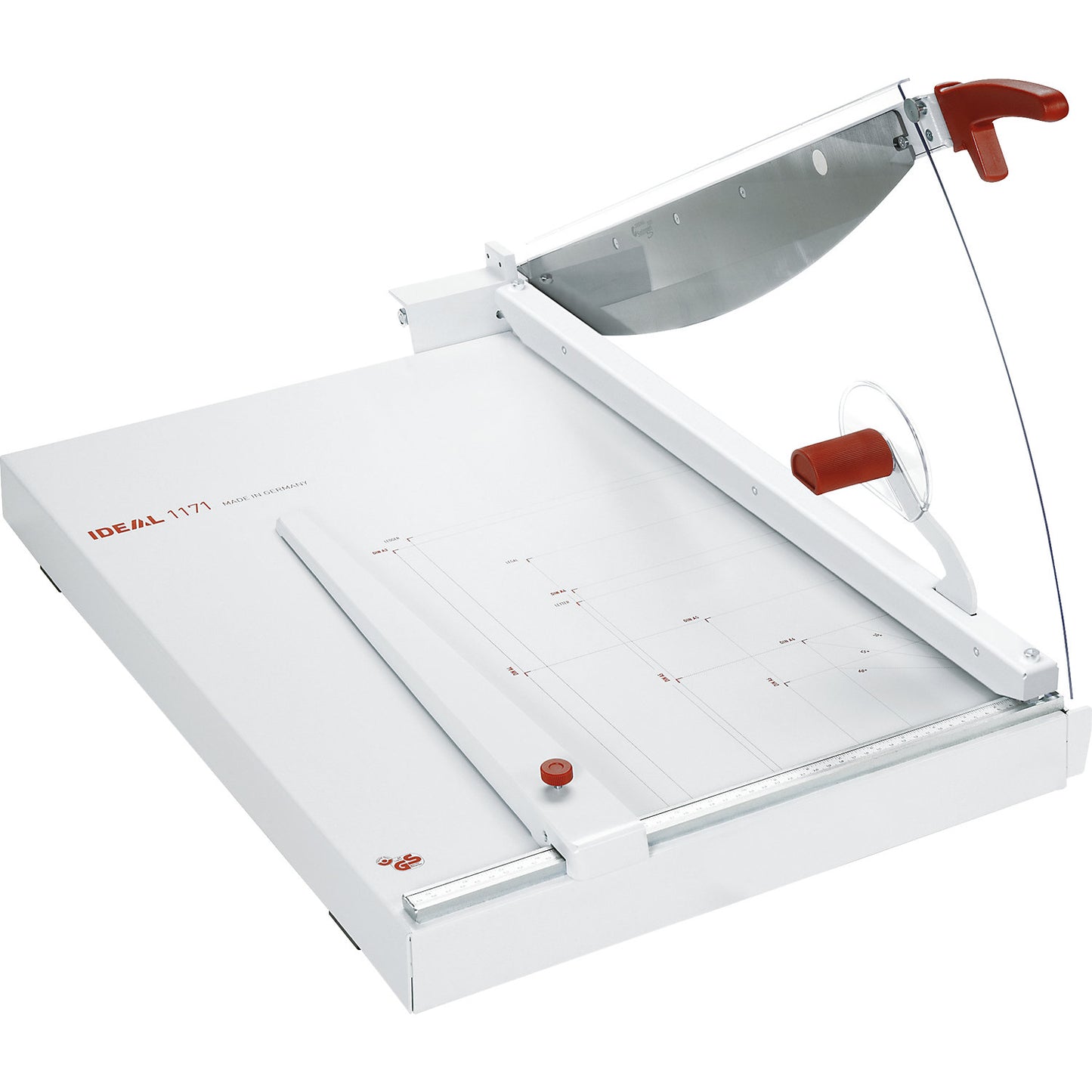 IDEAL 1171 lever guillotine, cutting length 710 mm, cool grey.
