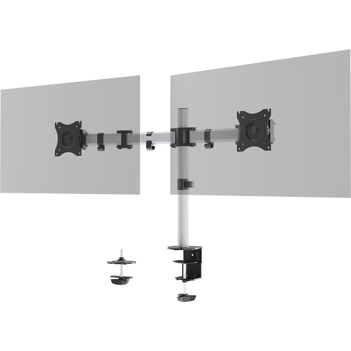 SELECT monitor holder, for 2 monitors, silver.