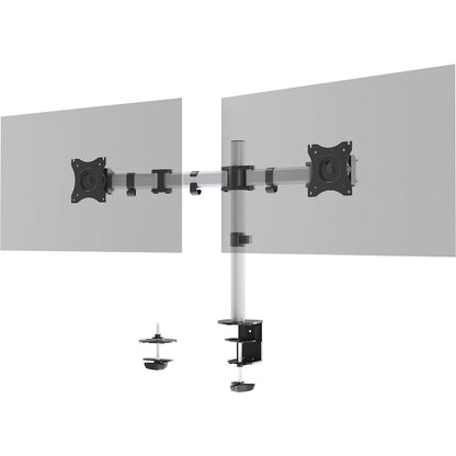 SELECT monitor holder, for 2 monitors, silver.