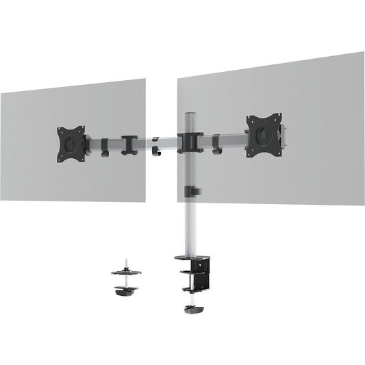 SELECT monitor holder, for 2 monitors, silver.