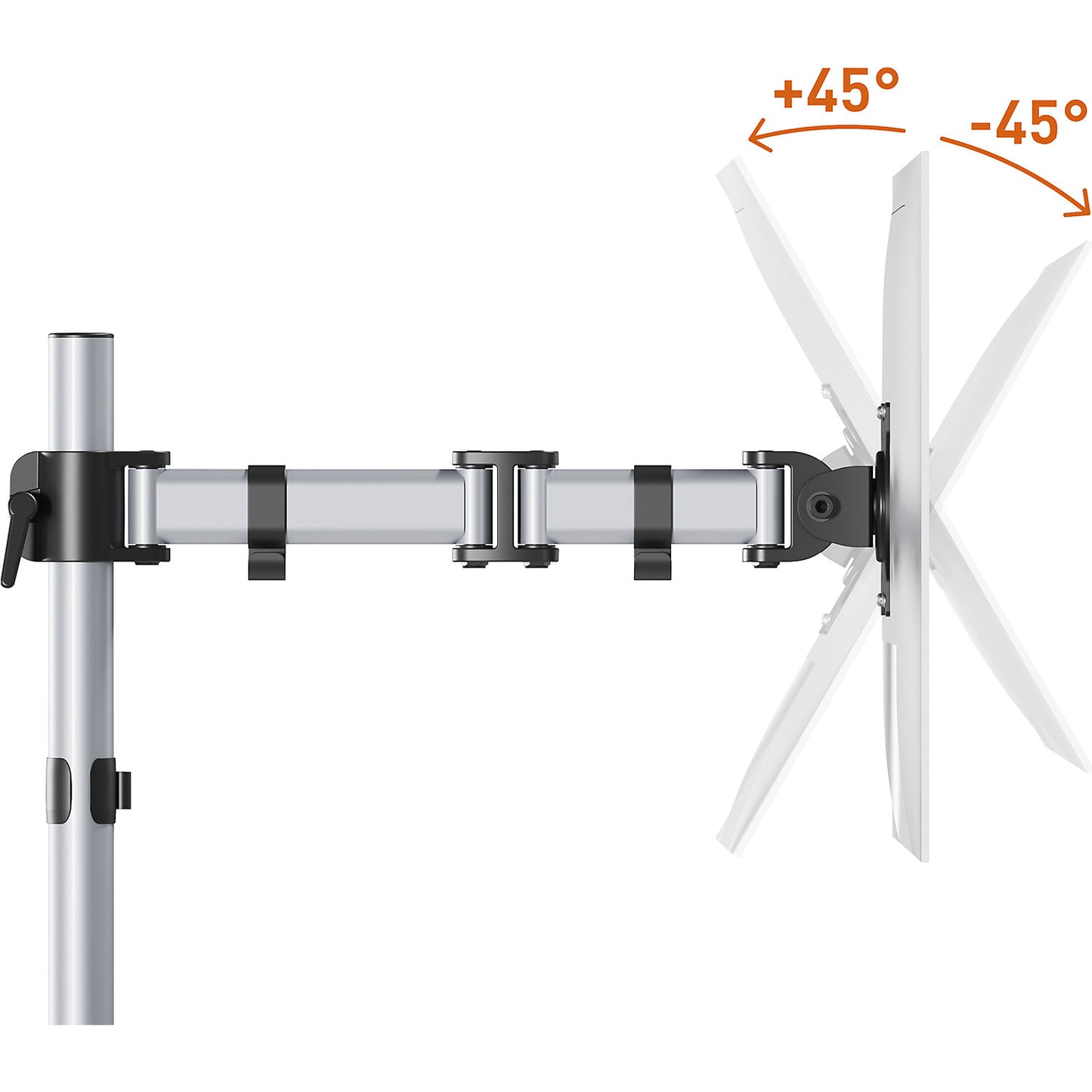 SELECT monitor holder, for 1 monitor, silver.