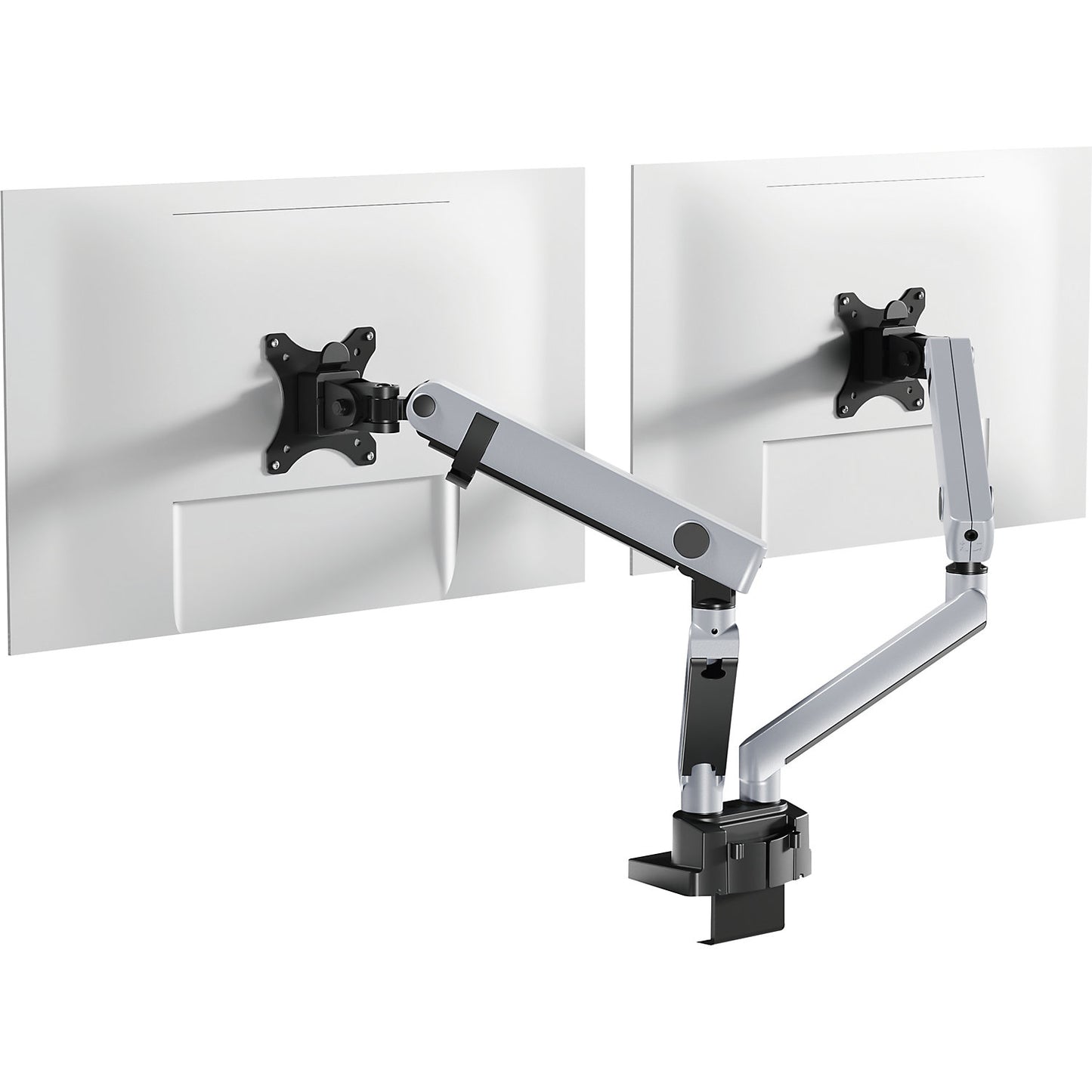SELECT PLUS monitor holder, for 2 monitors, silver.