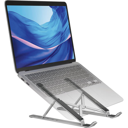 STAND FOLD laptop stand, up to 15'', pack of 2, silver.