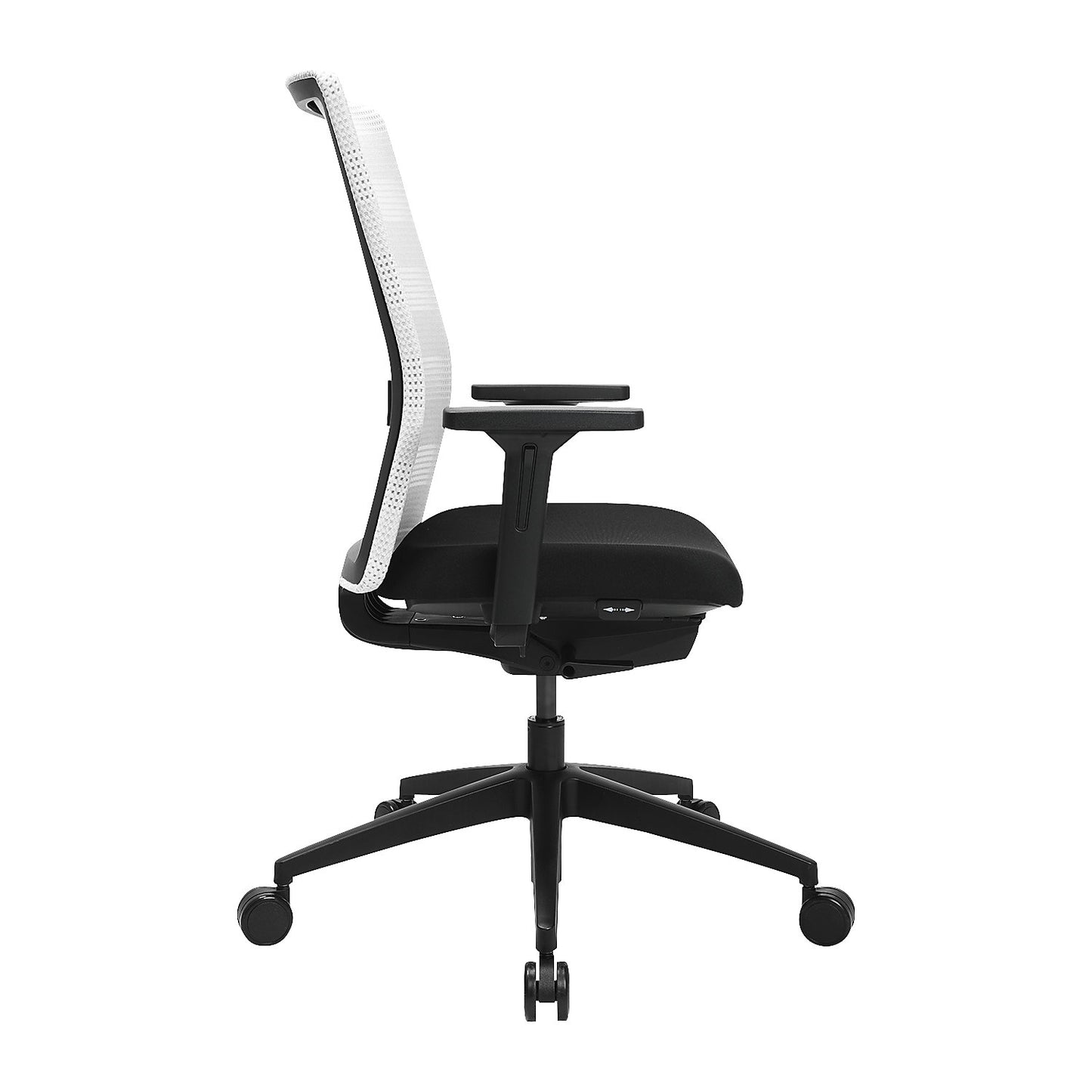 AirWork office swivel chair, with arm rests, synchronous mechanism, black, white.