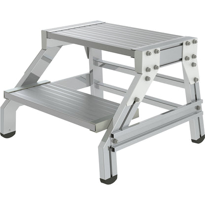 Heavy duty machine steps, STANDARD, max. load 300 kg, 2 steps.