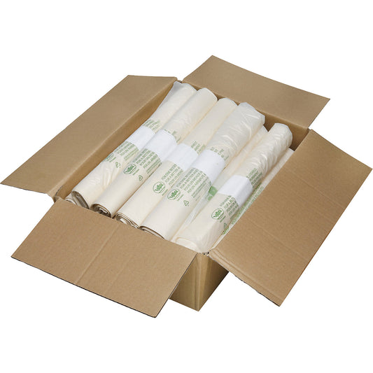 Waste sacks, compostable, pack of 200, 120 litres.