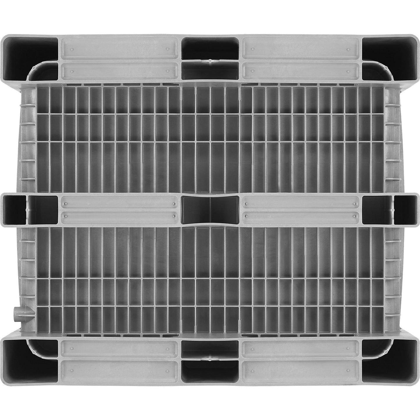Pallet box, capacity 1000 l, grey.