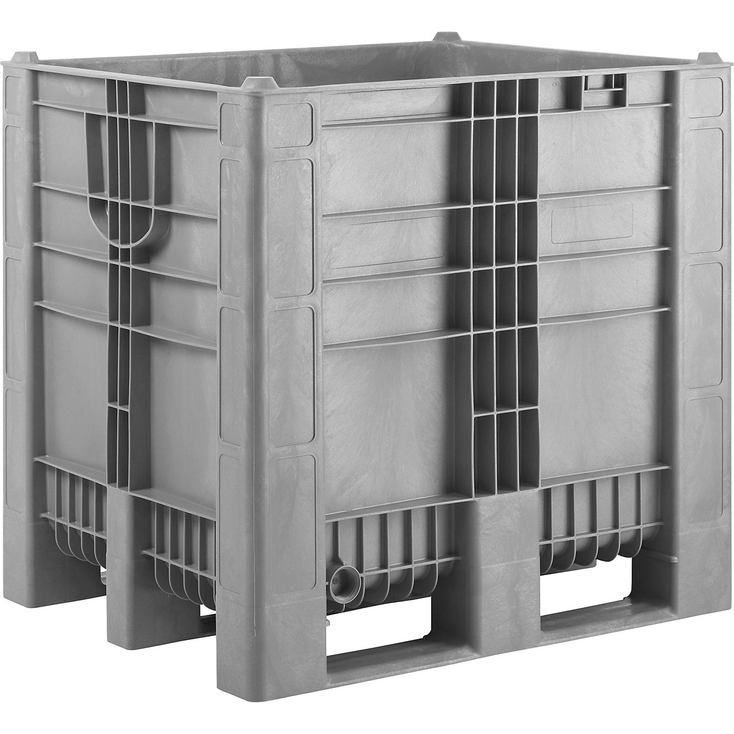 Pallet box, capacity 1000 l, grey.