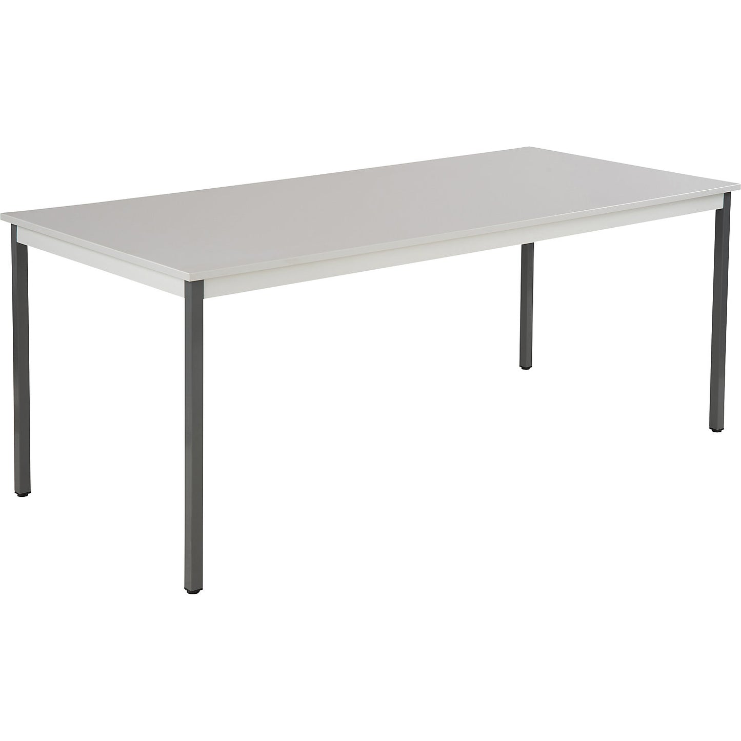 Multipurpose table, rectangular, HxWxD 740 x 1800 x 800 mm, light grey top, basalt grey frame.