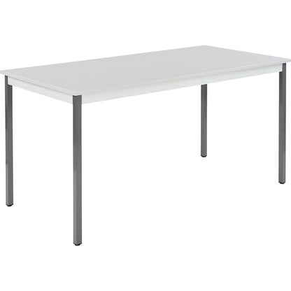 Multipurpose table, rectangular, HxWxD 740 x 1600 x 800 mm, light grey top, basalt grey frame.
