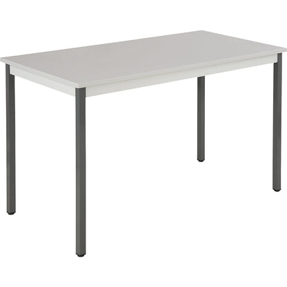 Multipurpose table, rectangular, WxH 1200 x 740 mm, depth 600 mm, light grey top, basalt grey frame.